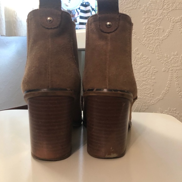 Leather Suede Ankle Boots - Picture 4 of 6